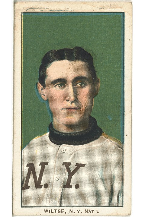 1909-11 T206 Hooks Wiltse (Portrait - No Cap), New York Giants (front)