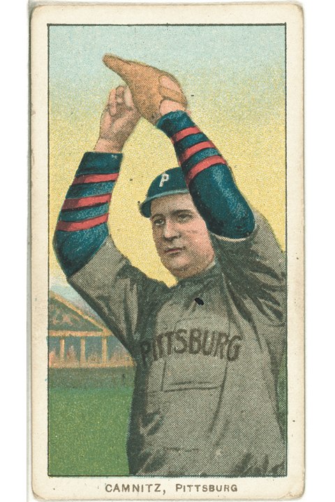 1909-11 T206 Howie Camnitz (Hands Above Head), Pittsburgh Pirates (front)