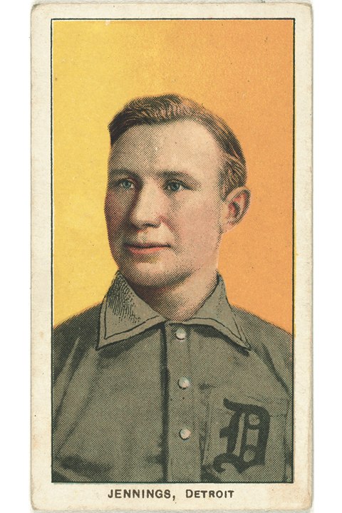 1909-11 T206 Hughie Jennings (Portrait), Detroit Tigers (front)