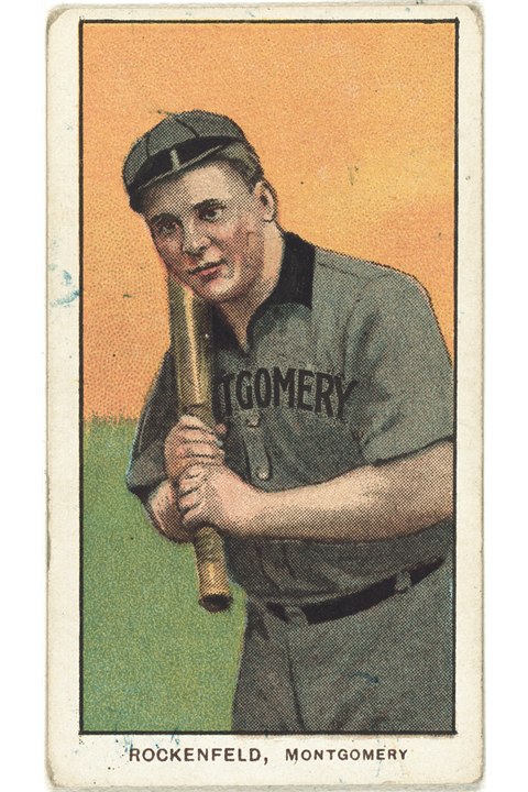 1909-11 T206 Ike Rockenfeld, Montgomery Climbers (front)