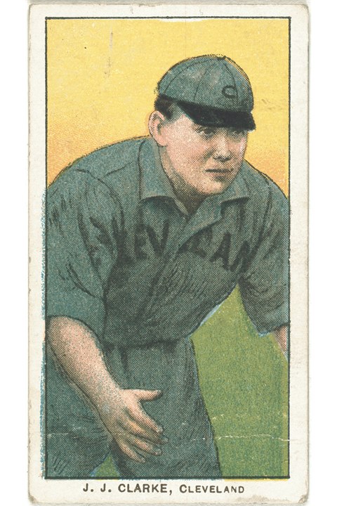 1909-11 T206 J.J. Clarke, Cleveland Naps (front)