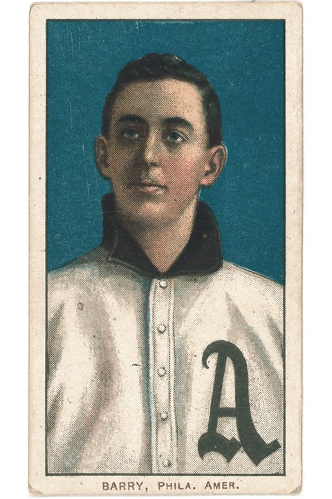 1909-11 T206 Jack Barry, Philadelphia Athletics (front)