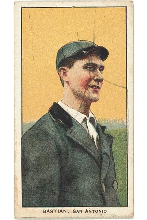 1909-11 T206 Jack Bastian, San Antonio Bronchos (front)