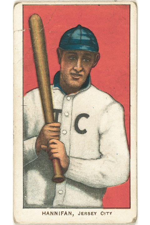1909-11 T206 Jack Hannifan, Jersey City Skeeters (front)