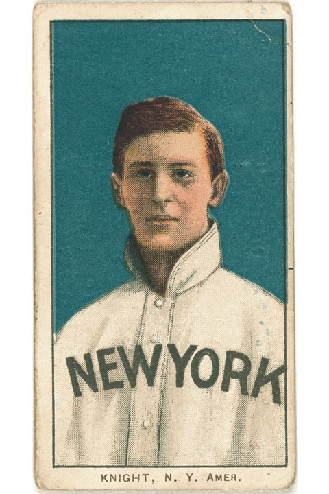 1909-11 T206 Jack Knight (Portrait), New York Highlanders (front)