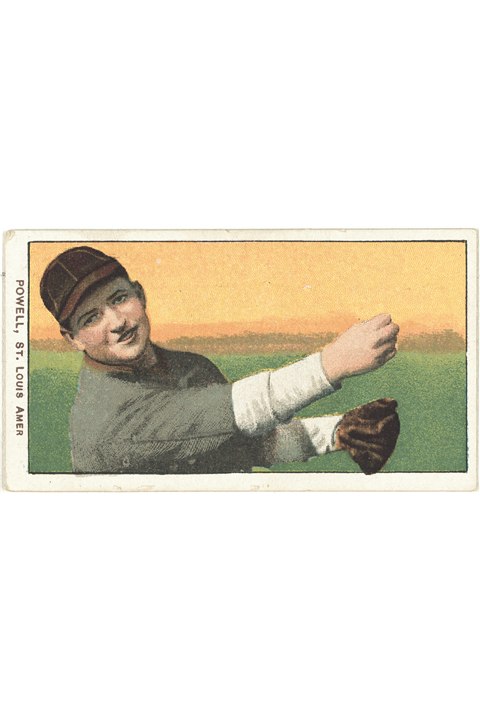 1909-11 T206 Jack Powell, St Louis Browns (front)