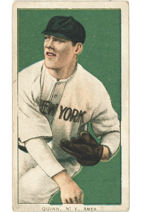 1909-11 T206 Jack Quinn, New York Highlanders (front)