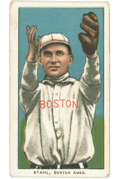 1909-11 T206 Jake Stahl (Glove Shows), Boston Red Sox (front)