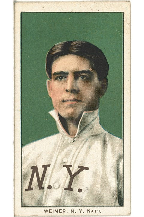 1909-11 T206 Jake Weimer, New York Giants (front)