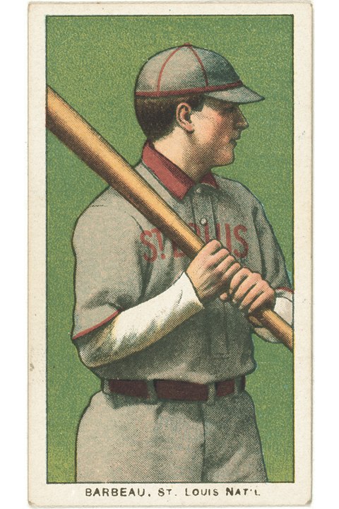 1909-11 T206 Jap Barbeau, St Louis Cardinals (front)