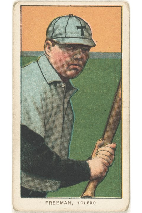 1909-11 T206 Jerry Freeman, Toledo Mud Hens (front)