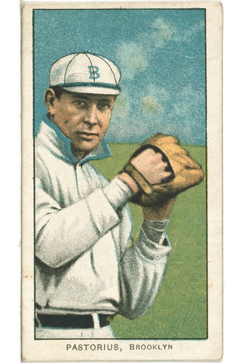 1909-11 T206 Jim Pastorius, Brooklyn Superbas (front)