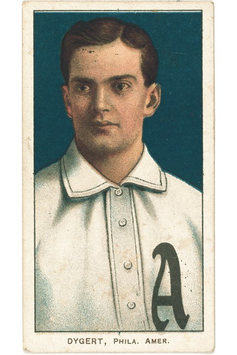 1909-11 T206 Jimmy Dygert, Philadelphia Athletics (front)