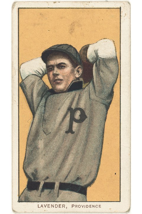 1909-11 T206 Jimmy Lavender, Providence Grays (front)