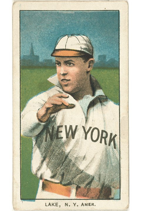 1909-11 T206 Joe Lake (New York), New York Highlanders (front)
