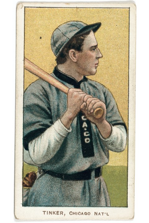 1909-11 T206 Joe Tinker (Bat Off Shoulder), Chicago Cubs (front)