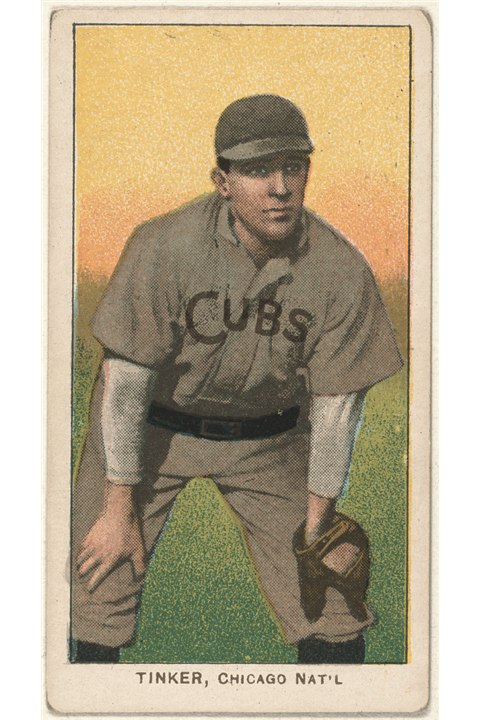 1909-11 T206 Joe Tinker (Hands On Knees), Chicago Cubs (front)