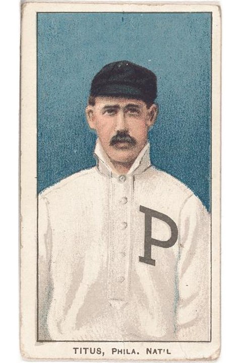 1909-11 T206 John Titus, Philadelphia Phillies (front)