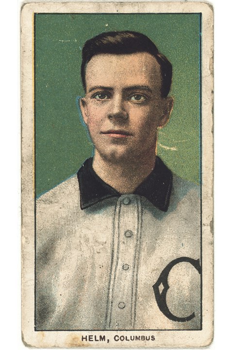 1909-11 T206 J. Ross Helm, Columbus Foxes (front)