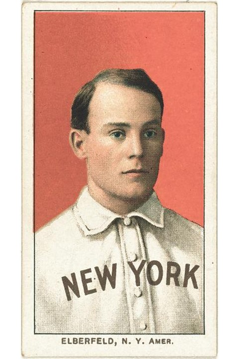1909-11 T206 Kid Elberfeld (Portrait - New York), New York Highlanders (front)