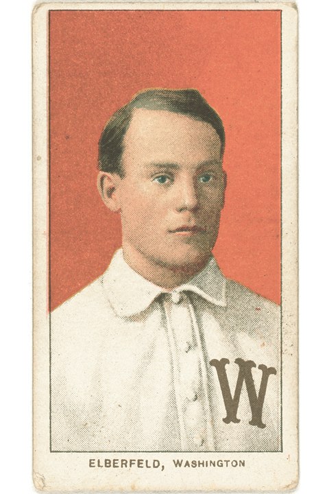 1909-11 T206 Kid Elberfeld (Portrait - Washington), Washington Senators (front)