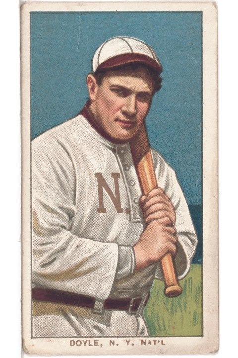 1909-11 T206 Larry Doyle (With Bat), New York Giants (front)