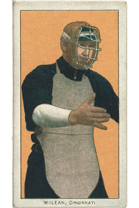 1909-11 T206 Larry McLean, Cincinnati Reds (front)