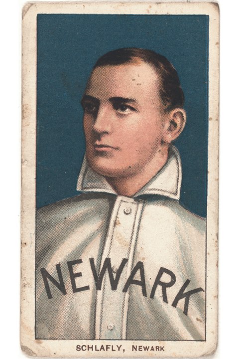 1909-11 T206 Larry Schlafly, Newark Indians (front)