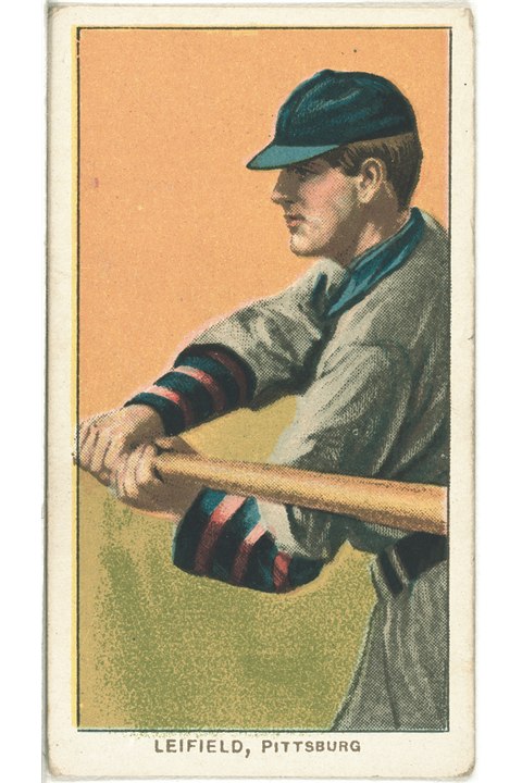 1909-11 T206 Lefty Leifield (Batting), Pittsburgh Pirates (front)