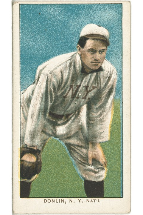1909-11 T206 Mike Donlin (Fielding), New York Giants (front)