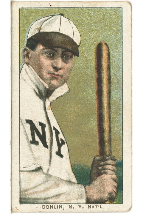 1909-11 T206 Mike Donlin (Seated), New York Giants (front)