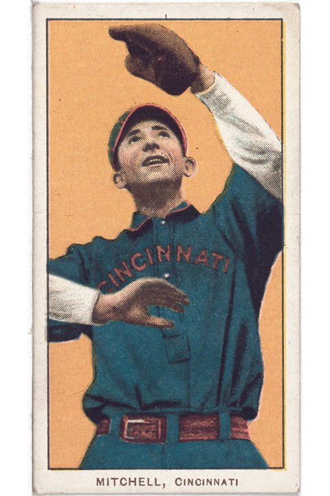 1909-11 T206 Mike Mitchell, Cincinnati Reds (front)