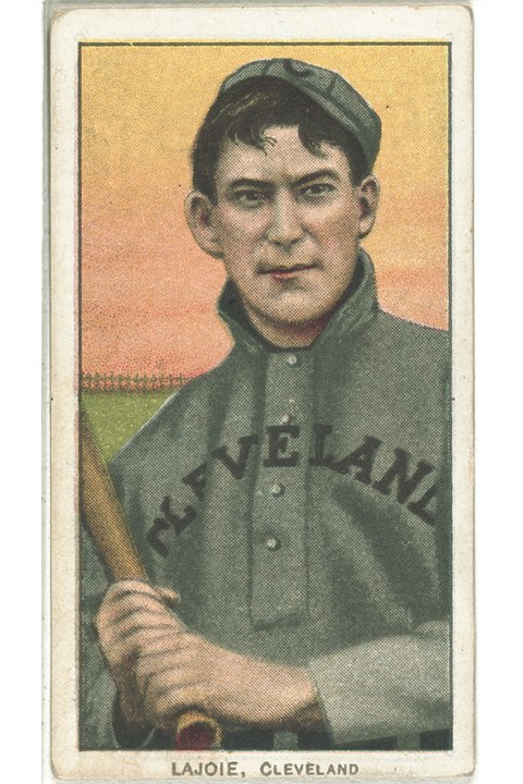 1909-11 T206 Nap Lajoie (With Bat), Cleveland Naps (front)