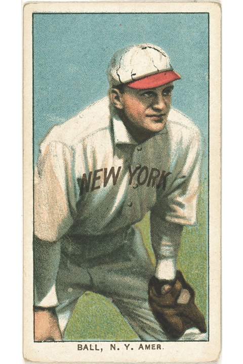 1909-11 T206 Neal Ball (New York), New York Highlanders (front)
