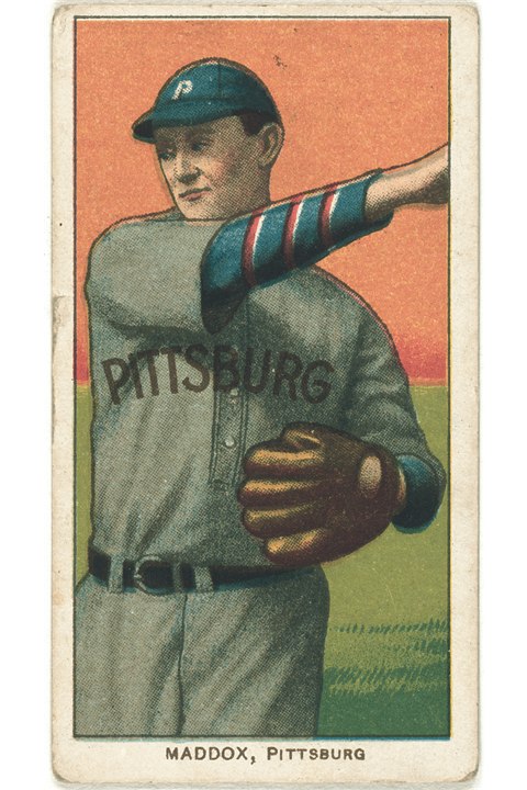 1909-11 T206 Nick Maddox, Pittsburgh Pirates (front)