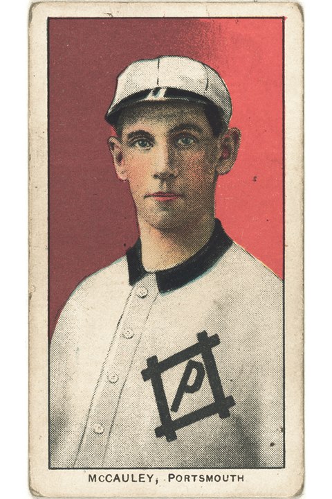 1909-11 T206 Pat McCauley, Portsmouth Truckers (front)