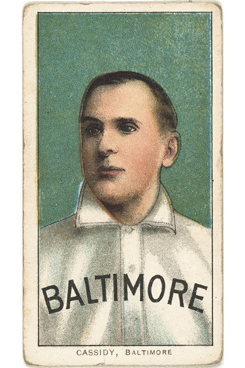 1909-11 T206 Peter Cassidy, Baltimore Orioles (front)