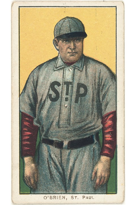1909-11 T206 Peter O'Brien, St Paul Saints (front)