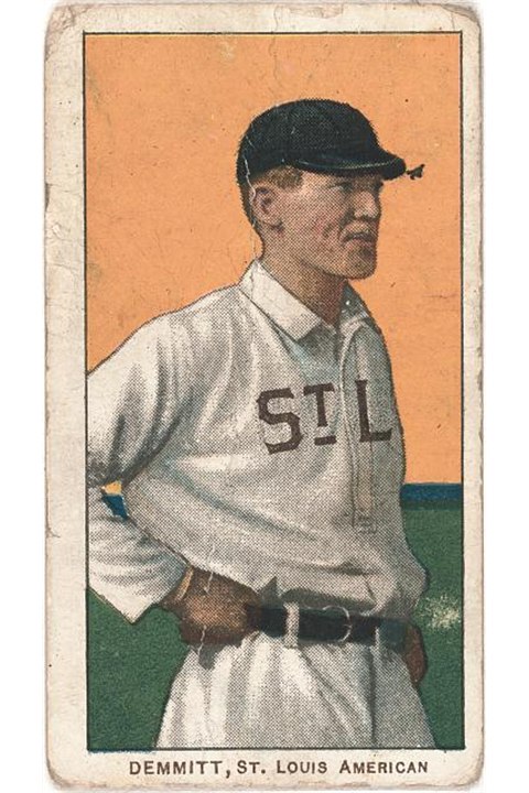 1909-11 T206 Ray Demmitt (St. Louis Amer.), St Louis Browns (front)