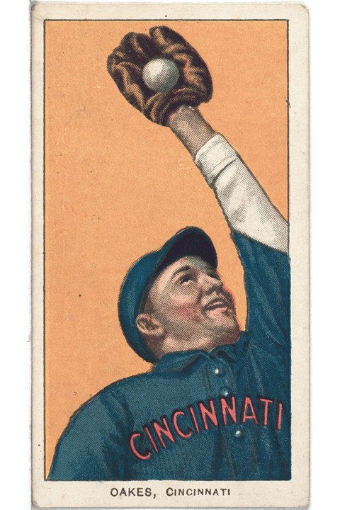 1909-11 T206 Rebel Oakes, Cincinnati Reds (front)