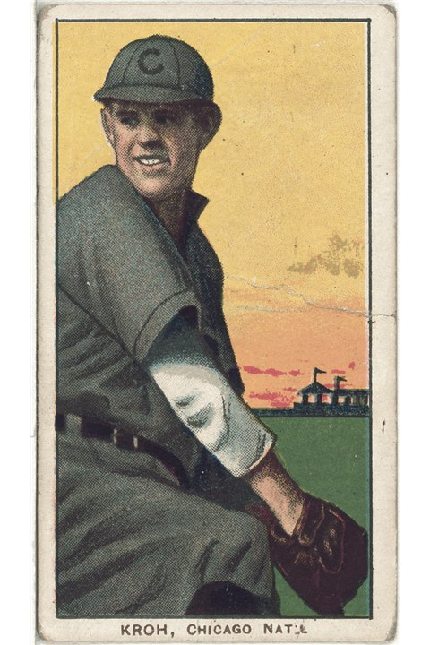 1909-11 T206 Rube Kroh, Chicago Cubs (front)