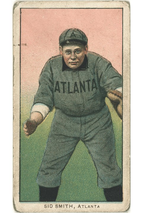 1909-11 T206 Sid Smith, Atlanta Crackers (front)