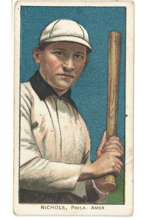 1909-11 T206 Simon Nichols (Batting), Philadelphia Athletics (front)