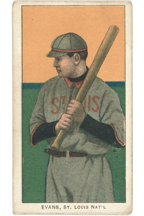 1909-11 T206 Steve Evans, St Louis Cardinals (front)