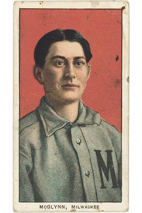1909-11 T206 Stoney McGlynn, Milwaukee Brewers (front)