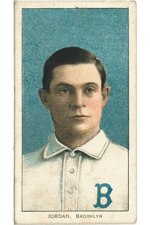 1909-11 T206 Tim Jordan (Portrait), Brooklyn Superbas (front)