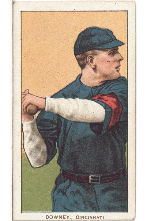 1909-11 T206 Tom Downey (Batting), Cincinnati Reds (front)