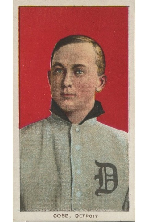 1909-11 T206 Ty Cobb (Portrait - Red), Detroit Tigers (front)