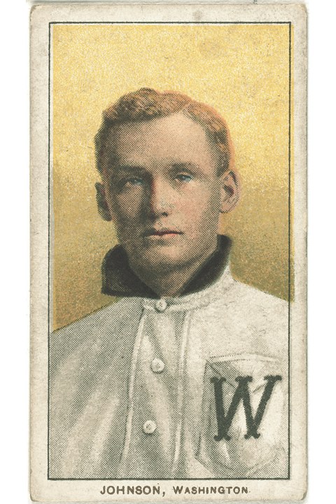 1909-11 T206 Walter Johnson (Portrait), Washington Senators (front)