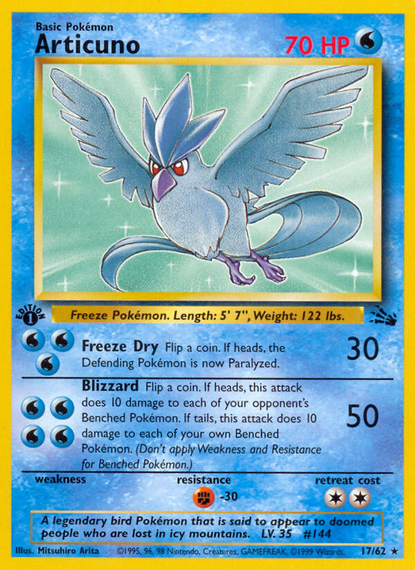 Articuno 1st Edition